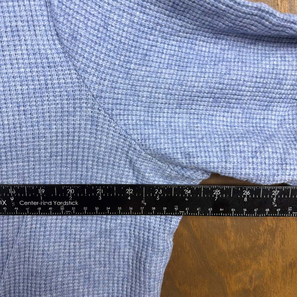 Croft & Barrow Womens Sweater Blue Boat Neck Soft Waffle Knit Button Hem 1X - Picture 8 of 11